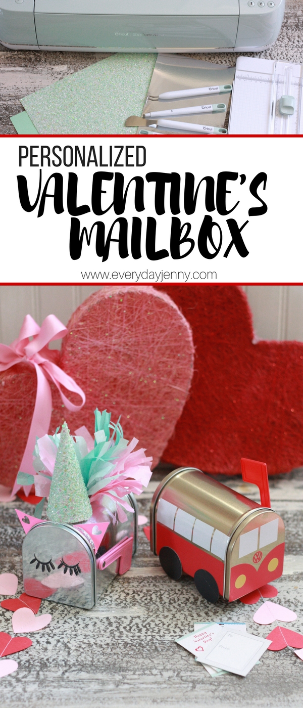 DIY VALENTINE’S MAILBOXES WITH CRICUT | EVERYDAY JENNY